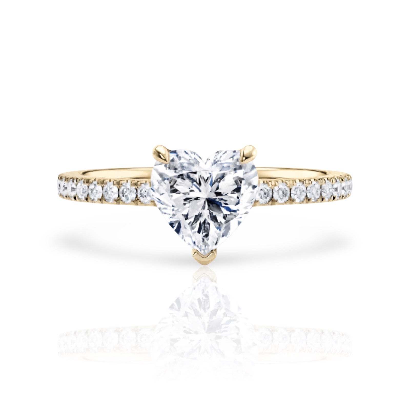 Diamond Heart Ring | 925 Sterling Silver