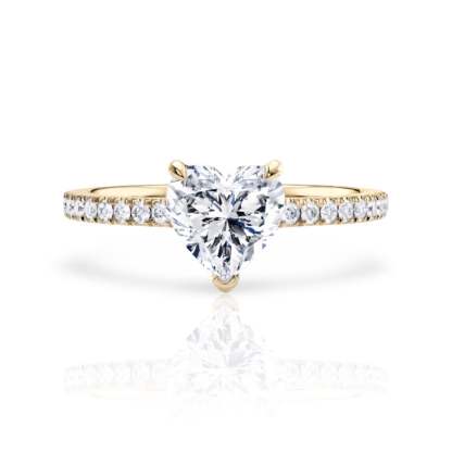 Diamond Heart Ring | 925 Sterling Silver