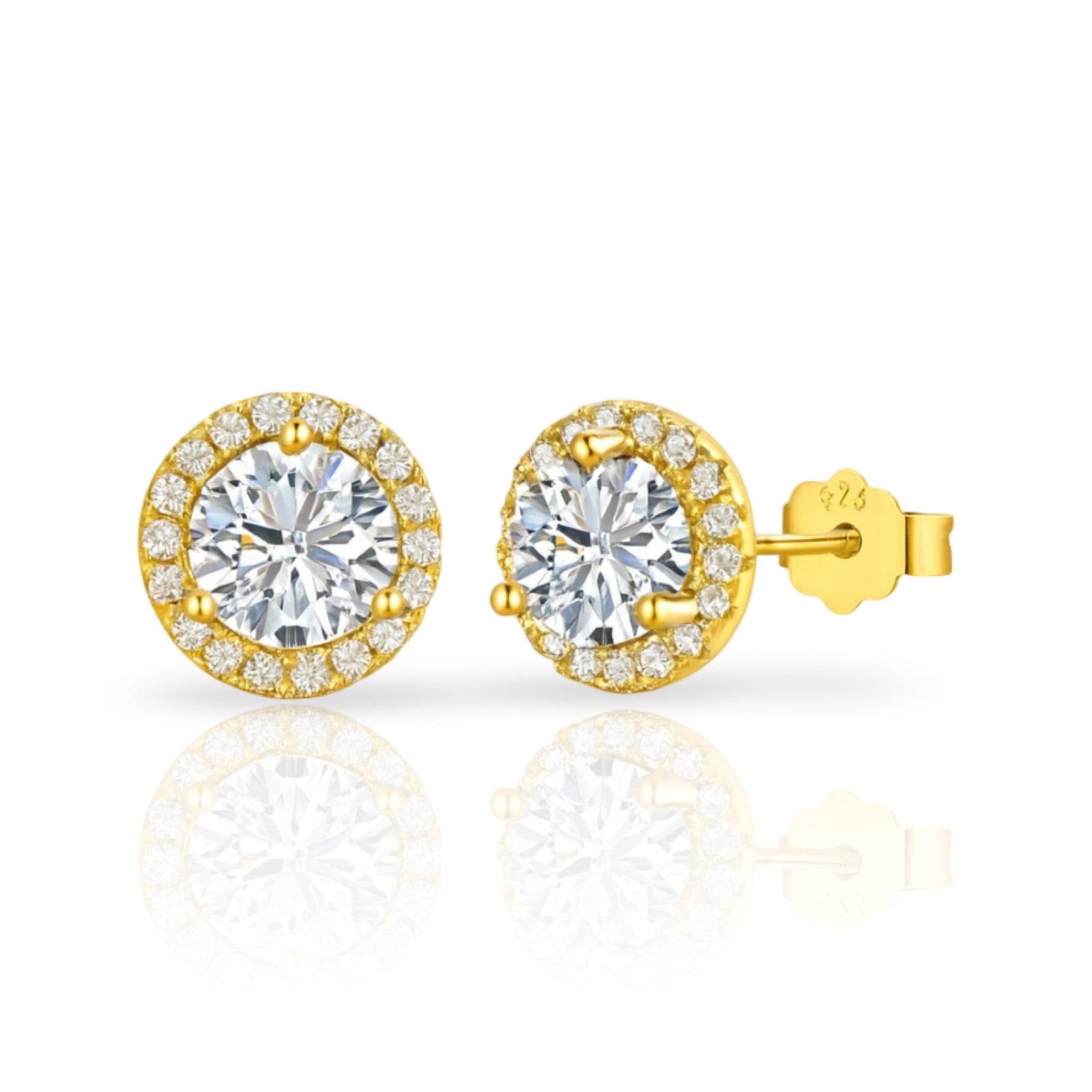 Solitaire Earrings | 925 Sterling Silver