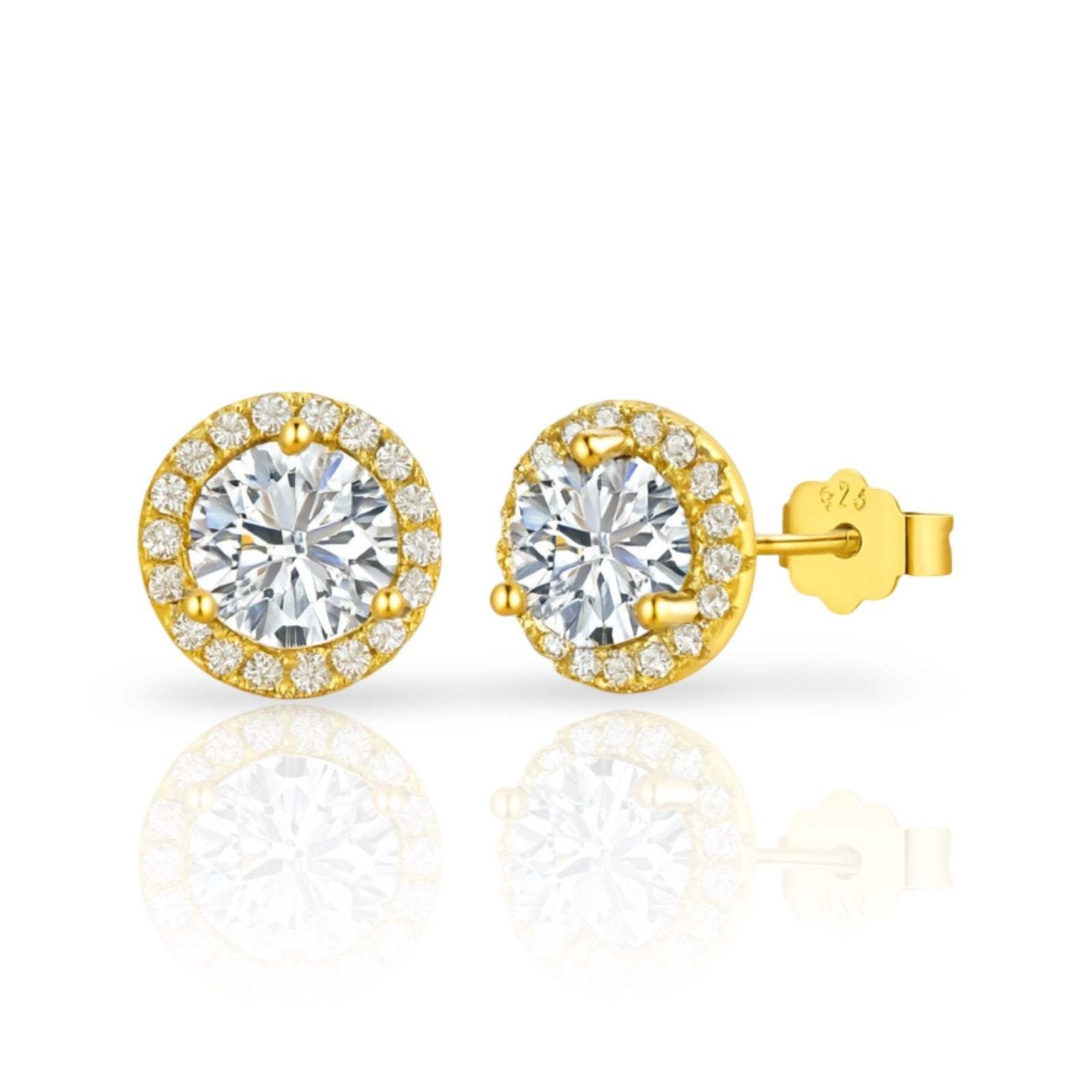 Solitaire Earrings | 925 Sterling Silver