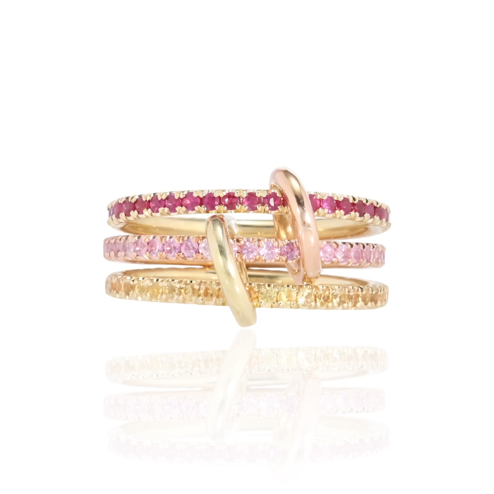 Sunset Trio Ring | 925 Sterling Silver