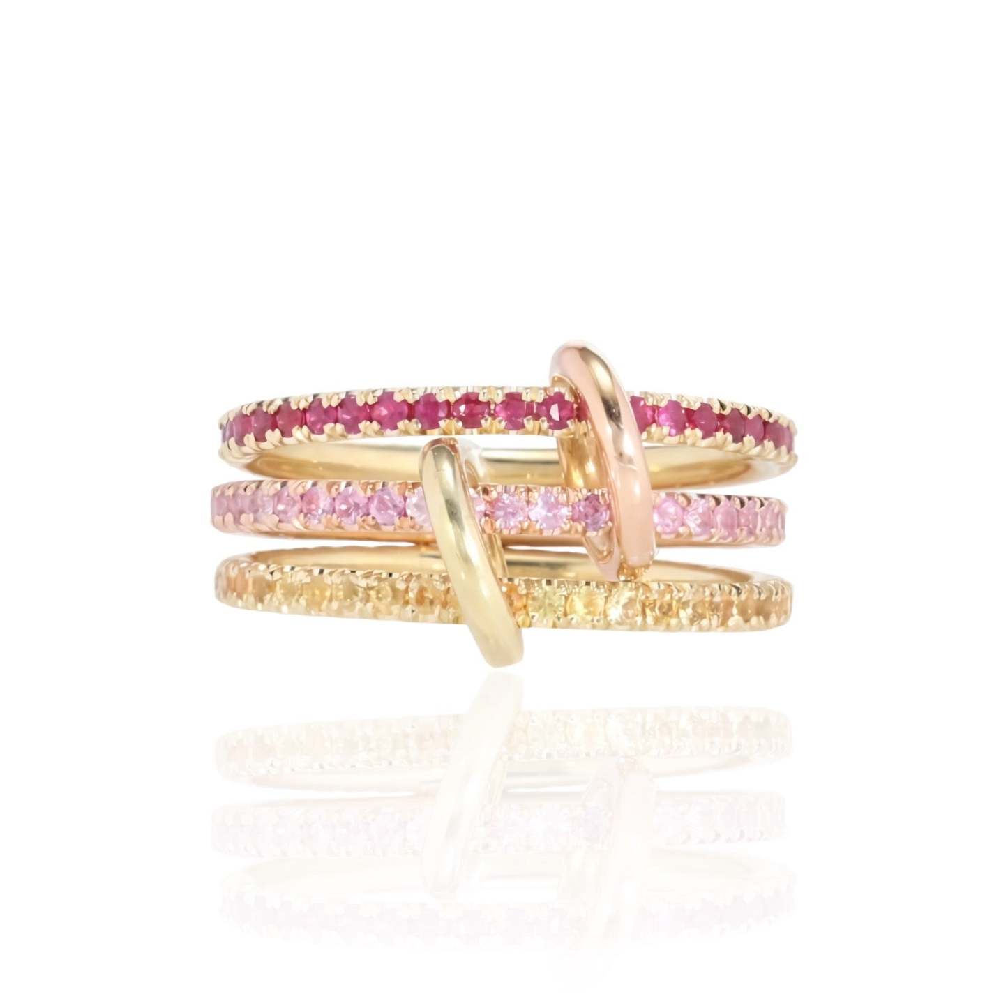 Sunset Trio Ring | 925 Sterling Silver