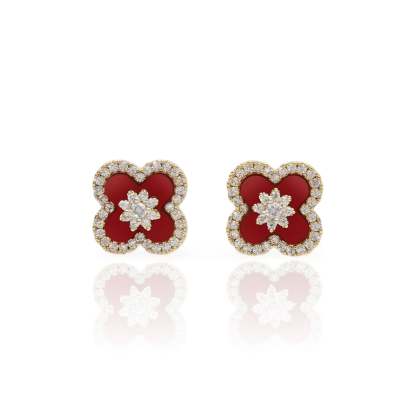 Diamond Bloom Earrings
