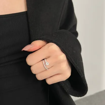Cupid Heart Promise Ring | 925 Sterling Silver