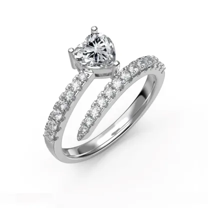 Cupid Heart Promise Ring | 925 Sterling Silver