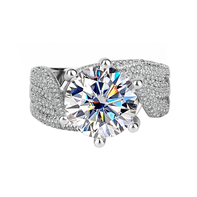 Mia Moissanite Diamond Ring | 925 Sterling Silver
