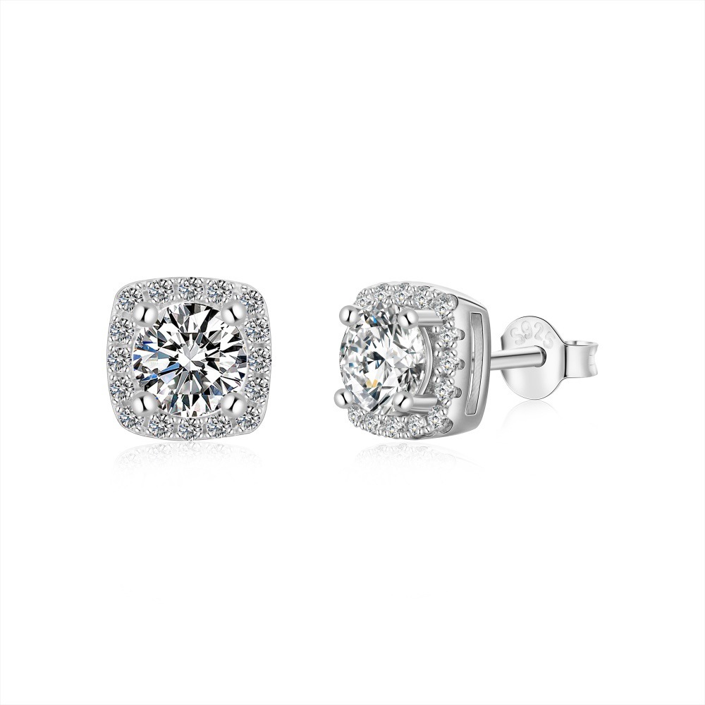 Square Sugar Earrings | 925 Sterling Silver