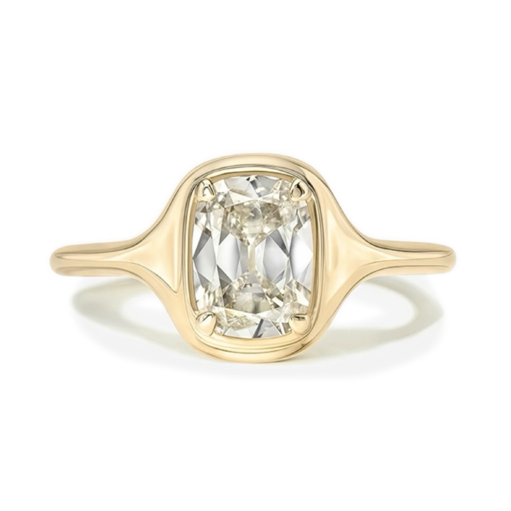 Calli Cushion Moissanite Ring｜925 Sterling Silver