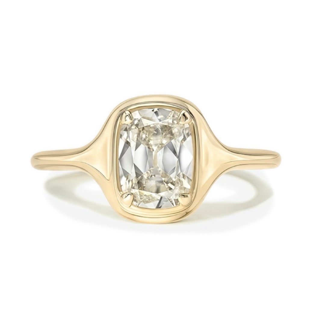 Calli Cushion Moissanite Ring｜925 Sterling Silver