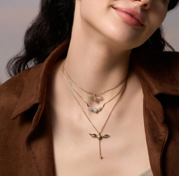 Shiny Golden Snitch Necklace