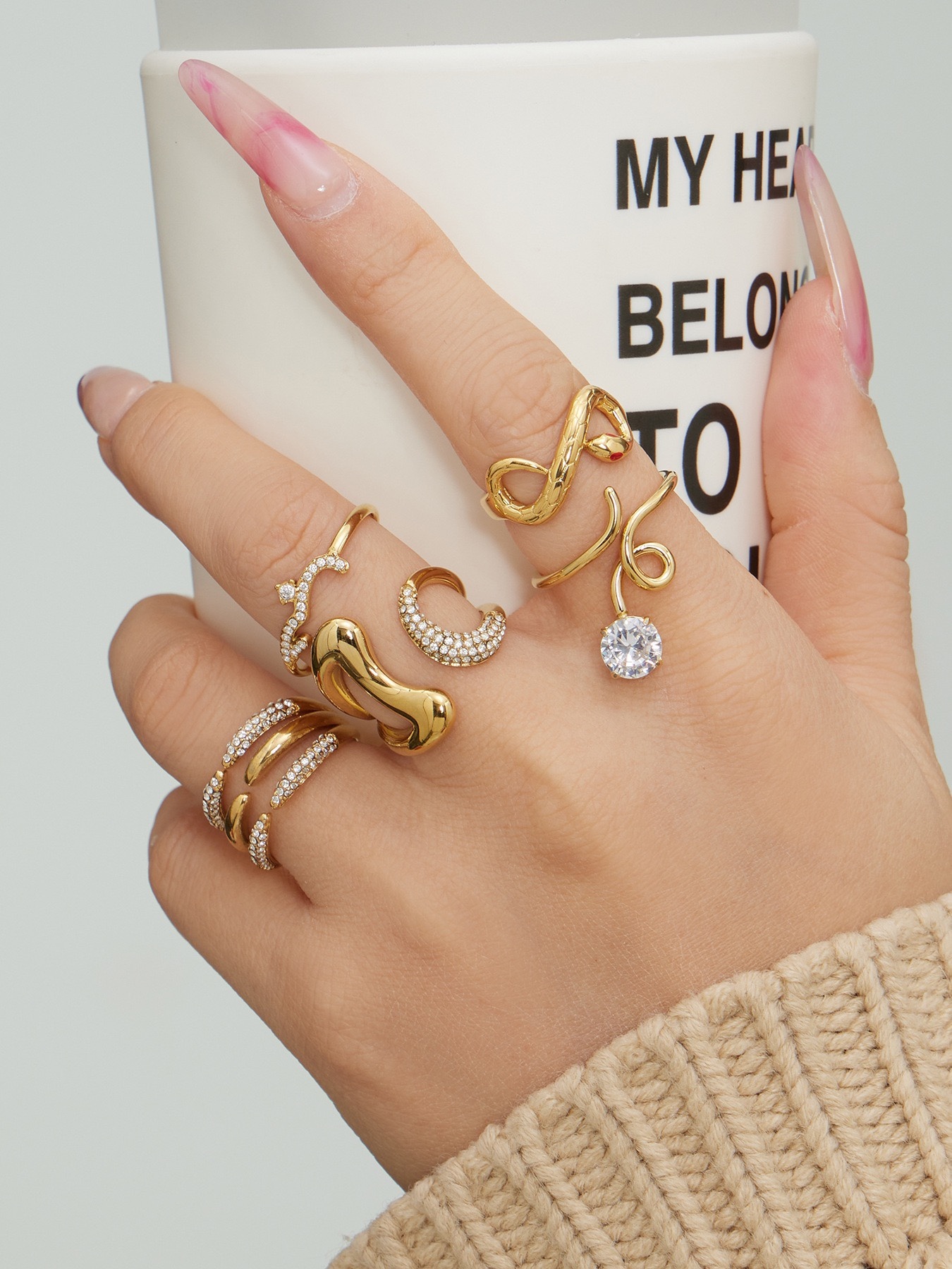 Soren Zircon Ring Set