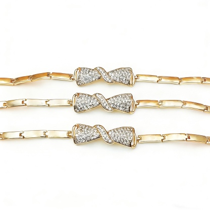 Crystal Bow Bracelet