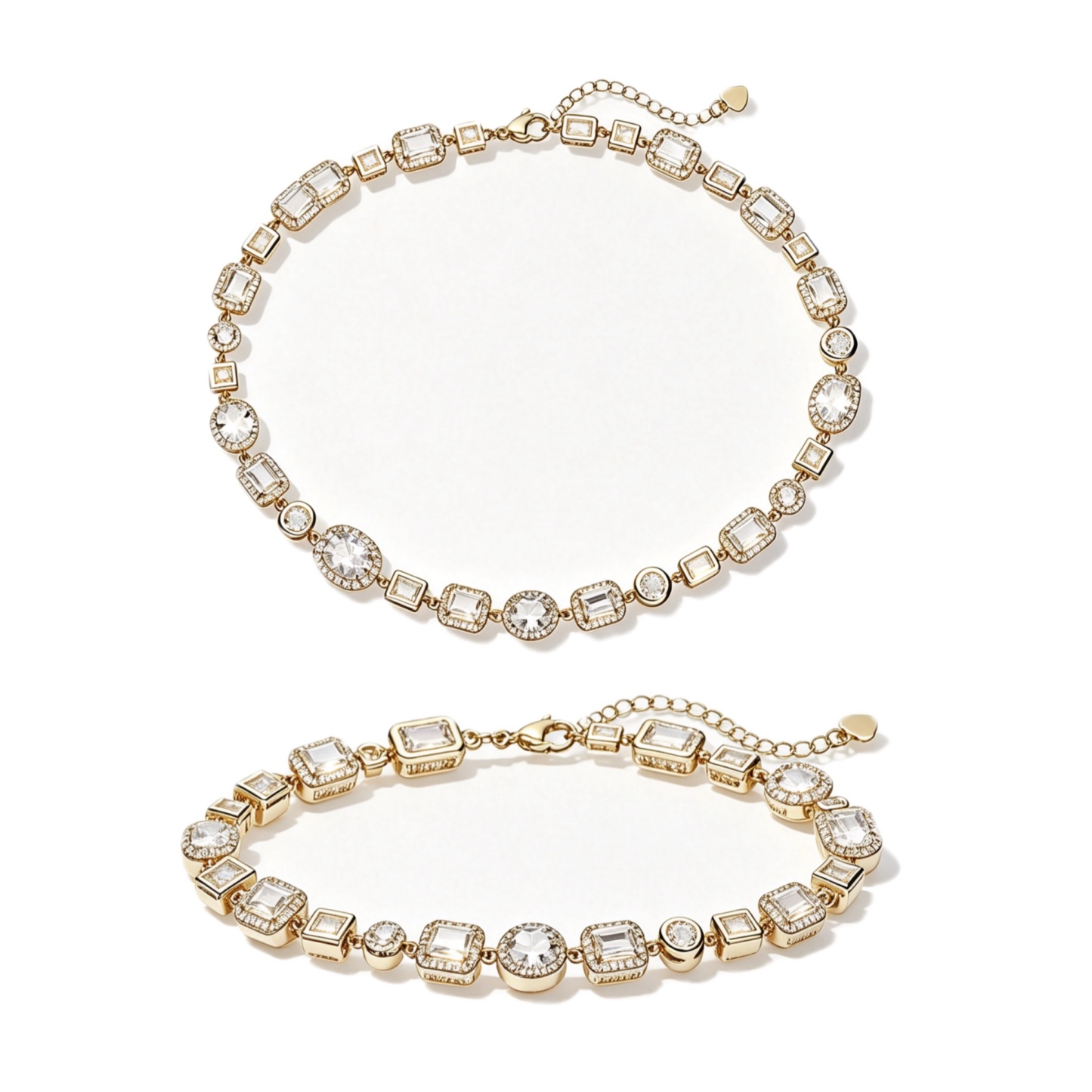 Versailles Geo Gem Jewelry Two‑Piece Set