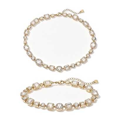 Versailles Geo Gem Jewelry Two‑Piece Set