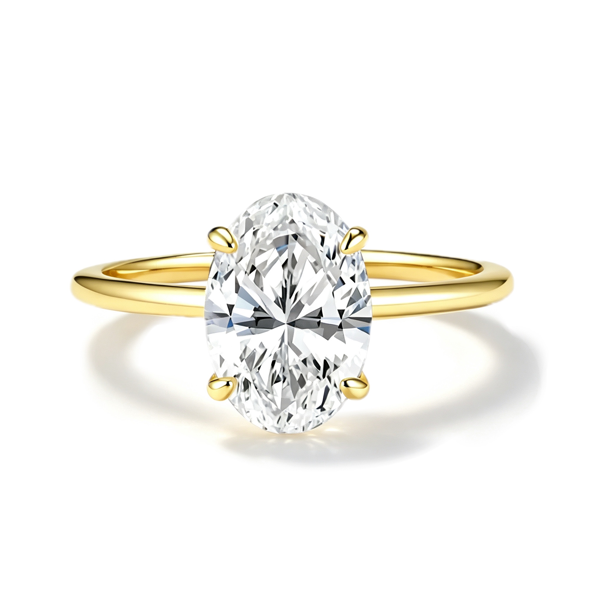 Daphne Oval Moissanite Ring ｜925 Sterling Silver 