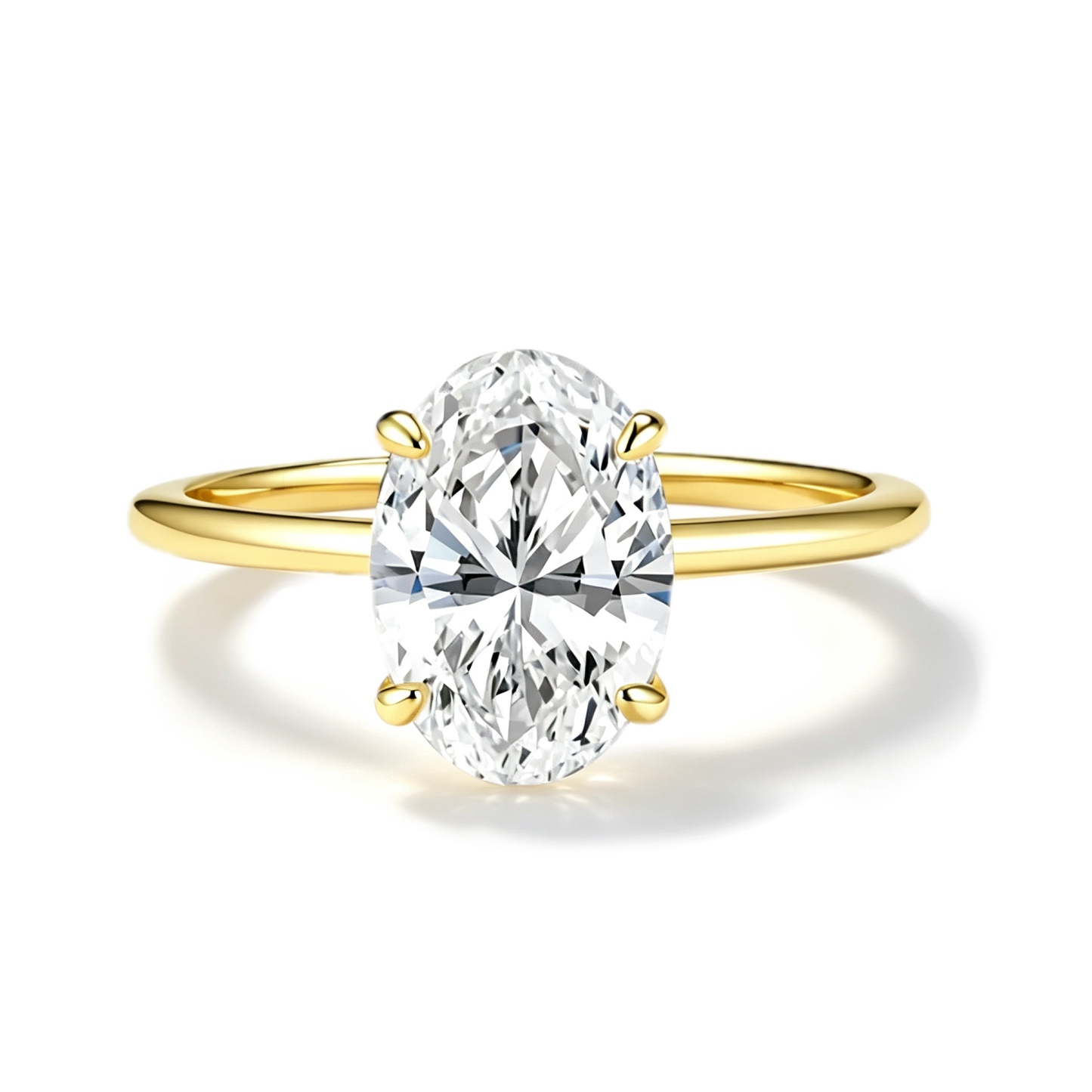 Daphne Oval Moissanite Ring ｜925 Sterling Silver 