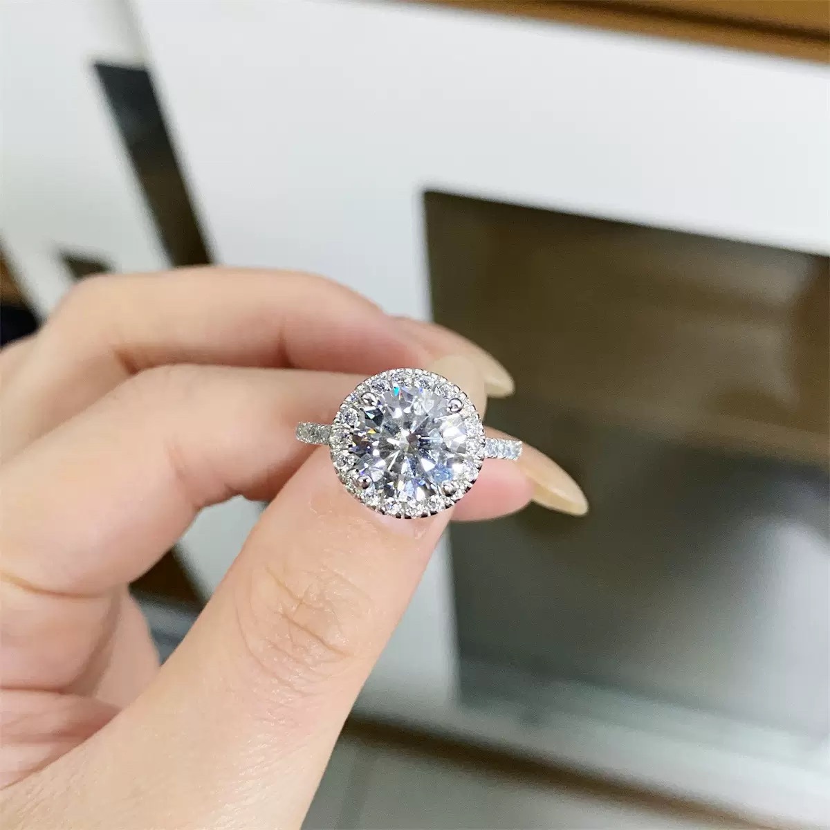 Winston Halo Ring | 925 Sterling Silver