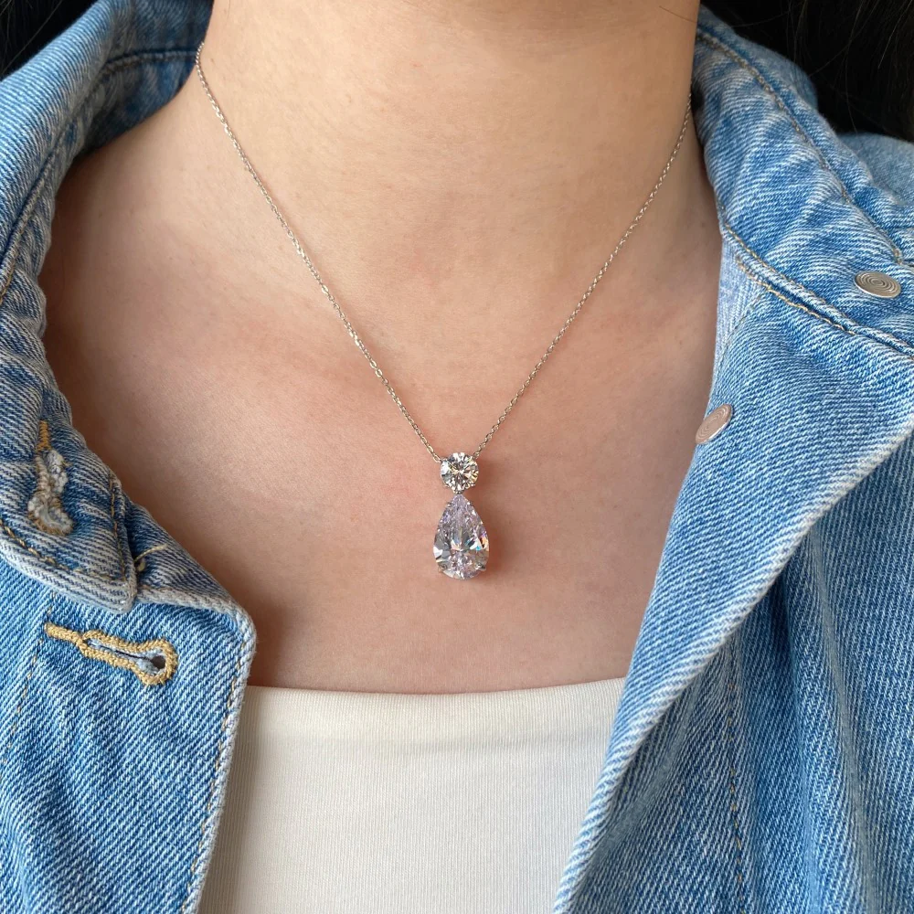 Pear Necklace | 925 Sterling Silver