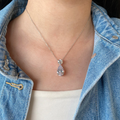 Pear Necklace | 925 Sterling Silver