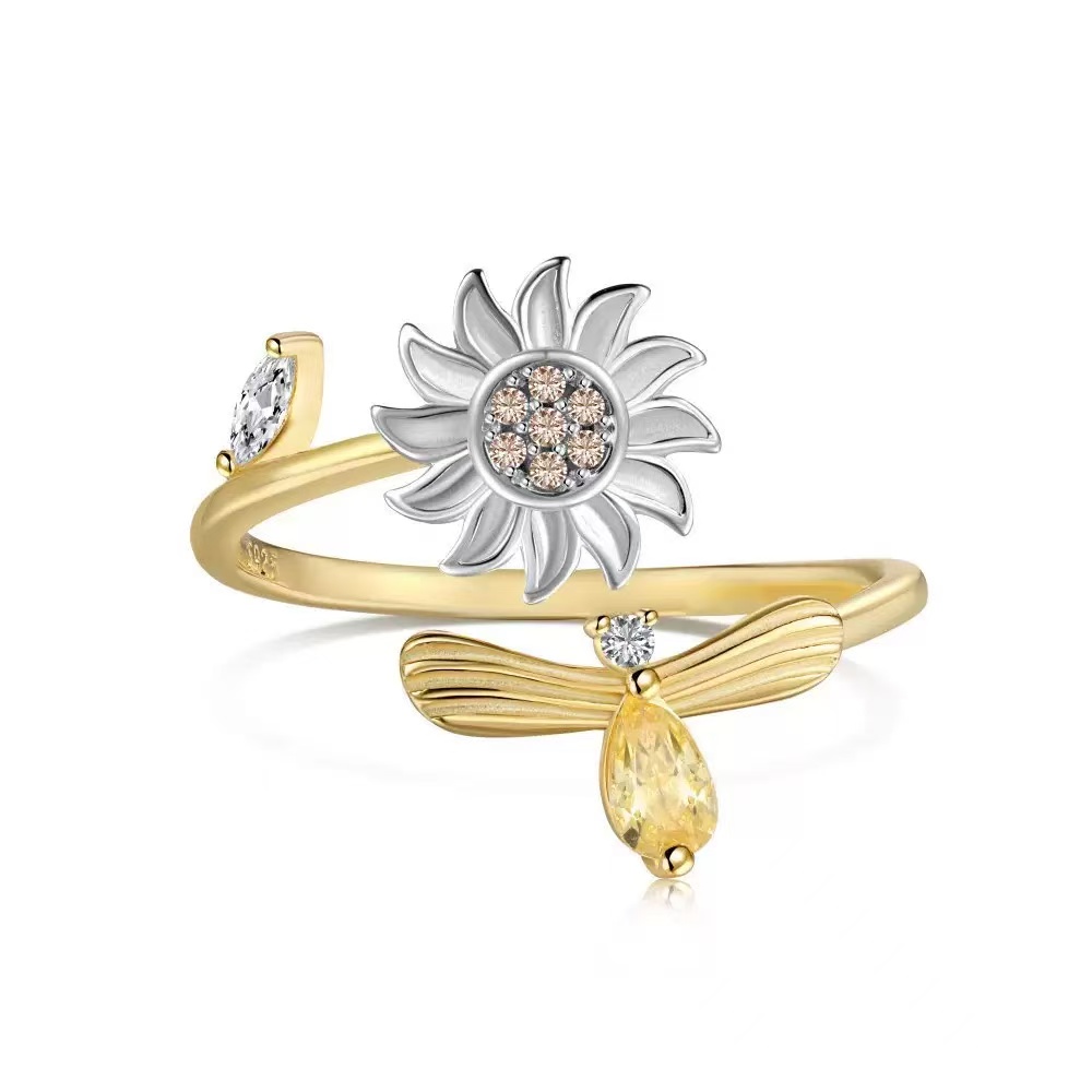 Helianthus Spinner Ring｜925 Sterling Silver