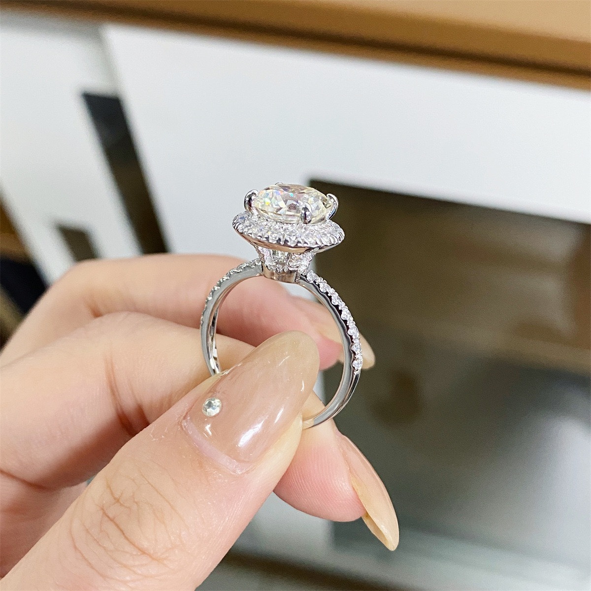 Winston Halo Ring | 925 Sterling Silver