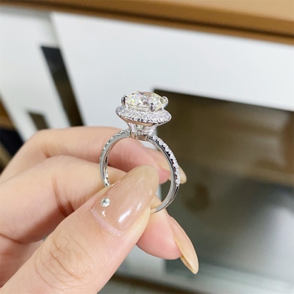 Winston Halo Ring | 925 Sterling Silver