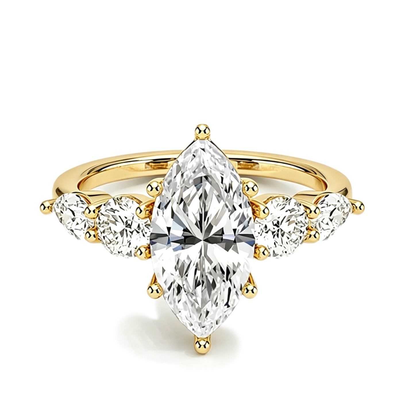 Marquise Moissanite Ring｜925 Sterling Silver