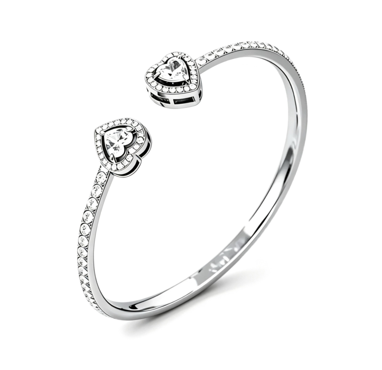 Heart Trio Bangle Set