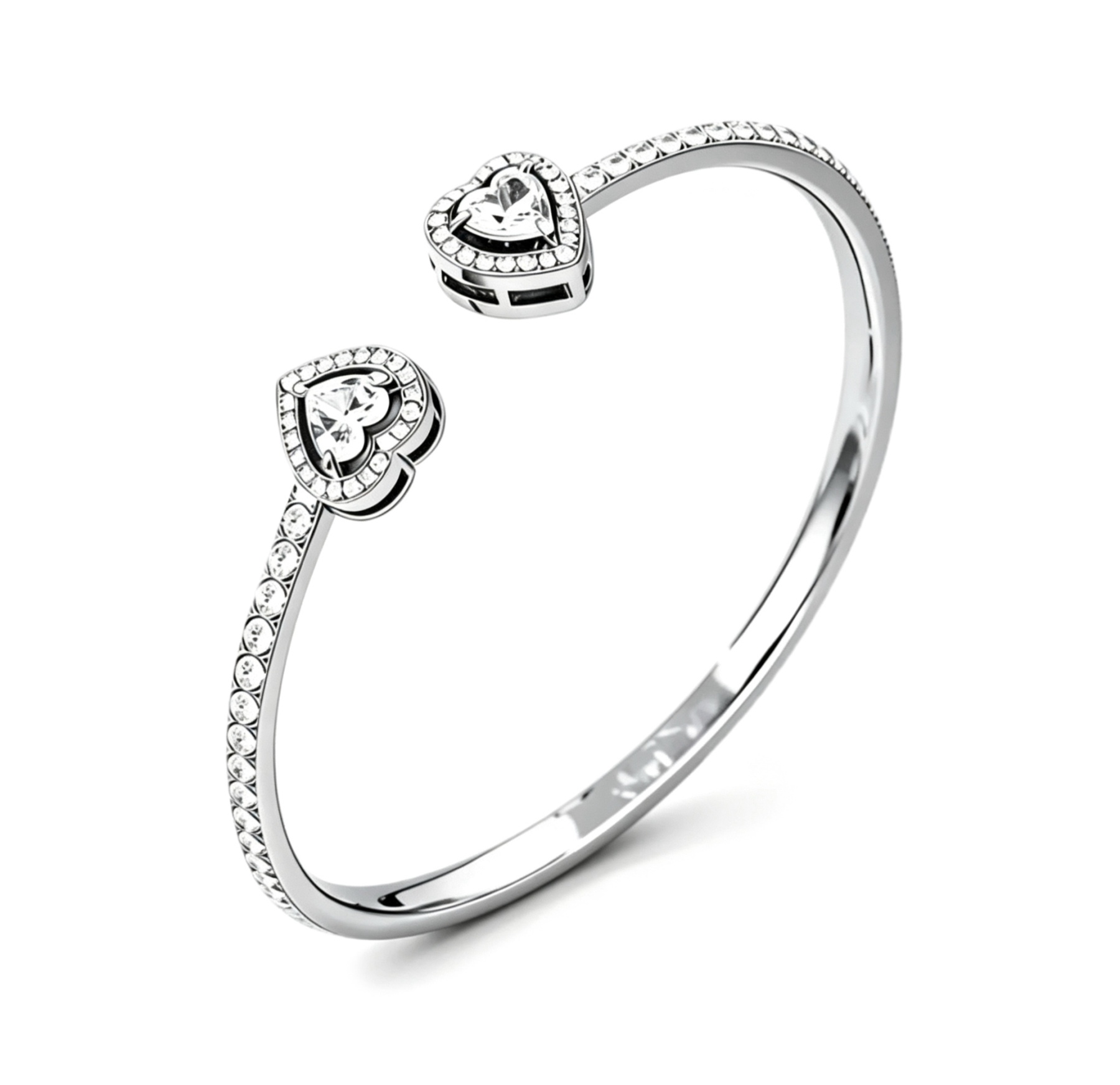 Heart Trio Bangle Set