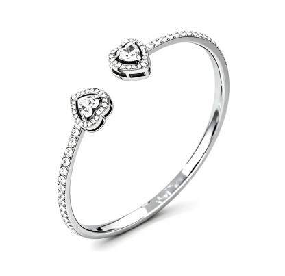 Heart Trio Bangle Set