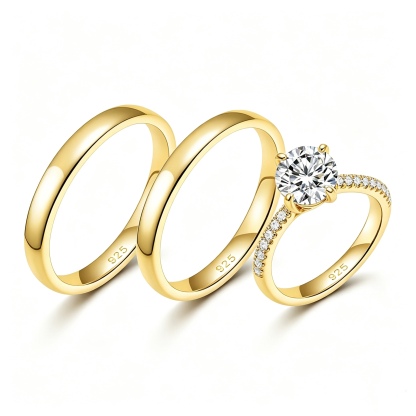 Nia Couple Rings | 925 Sterling Silver