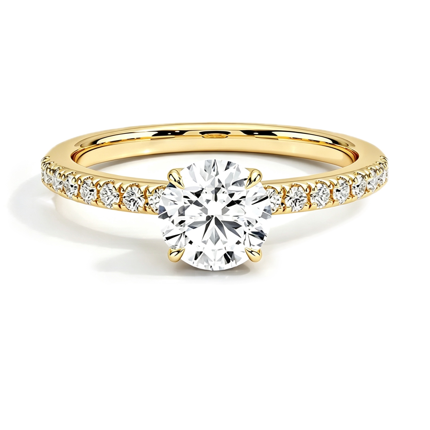 Rosalind Round Moissanite Ring｜925 Sterling Silver