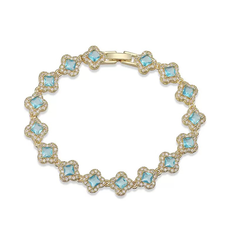 Celandine Clover Tennis Bracelet