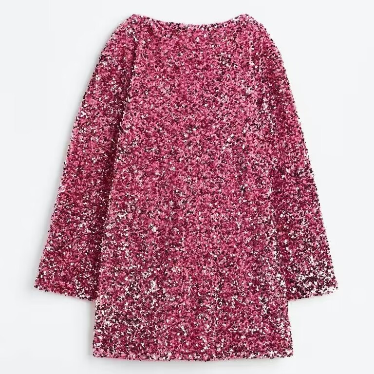Sequined Tie-back Dress