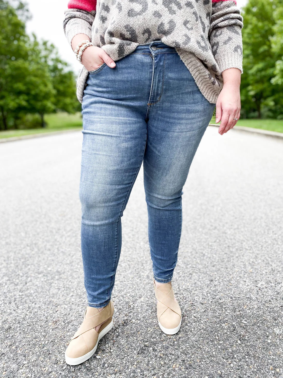 High Rise Tummy Control Skinny Jeans (Buy 2 Free Shipping)