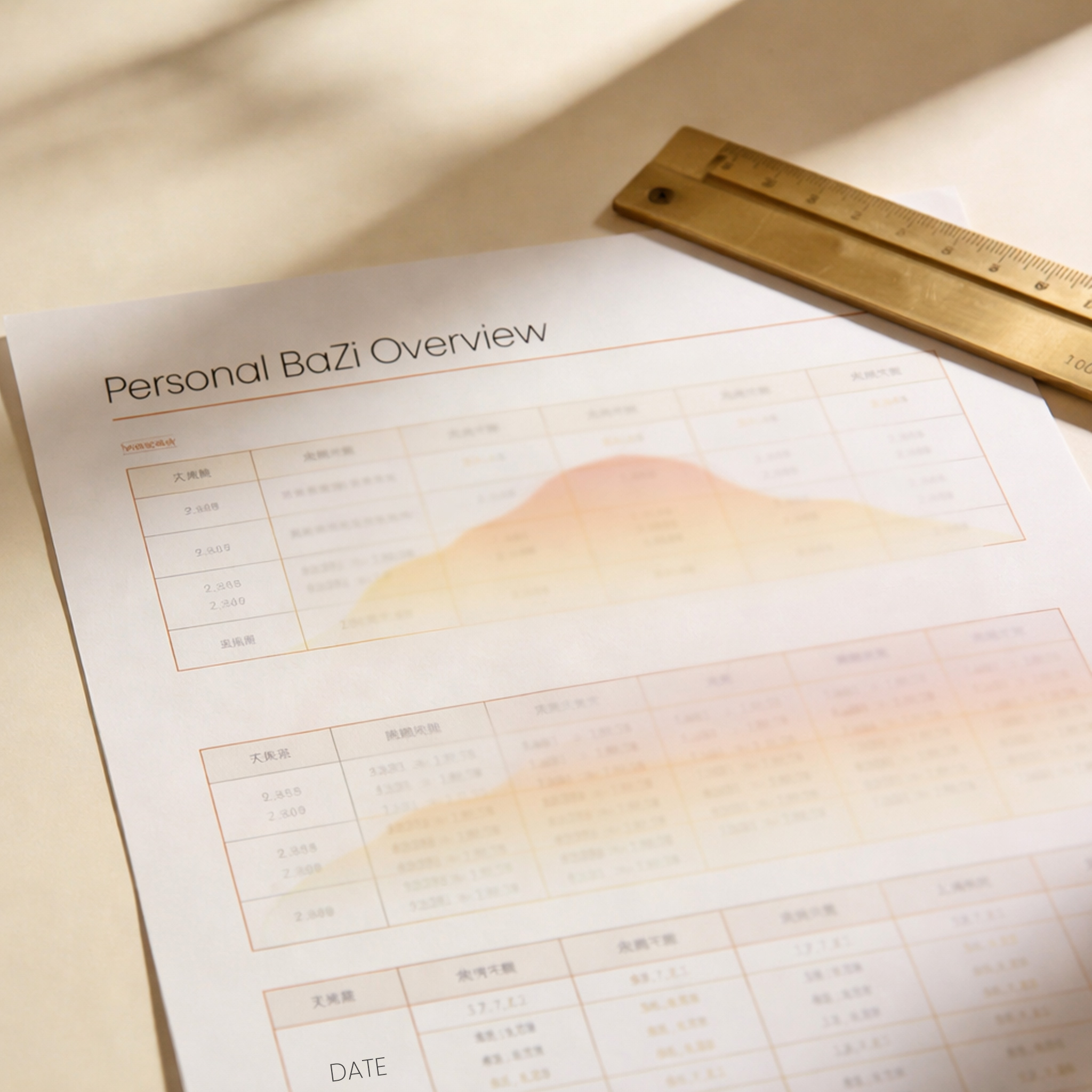 BaZi Overview – Essential Reading八字整体 · 基础解读