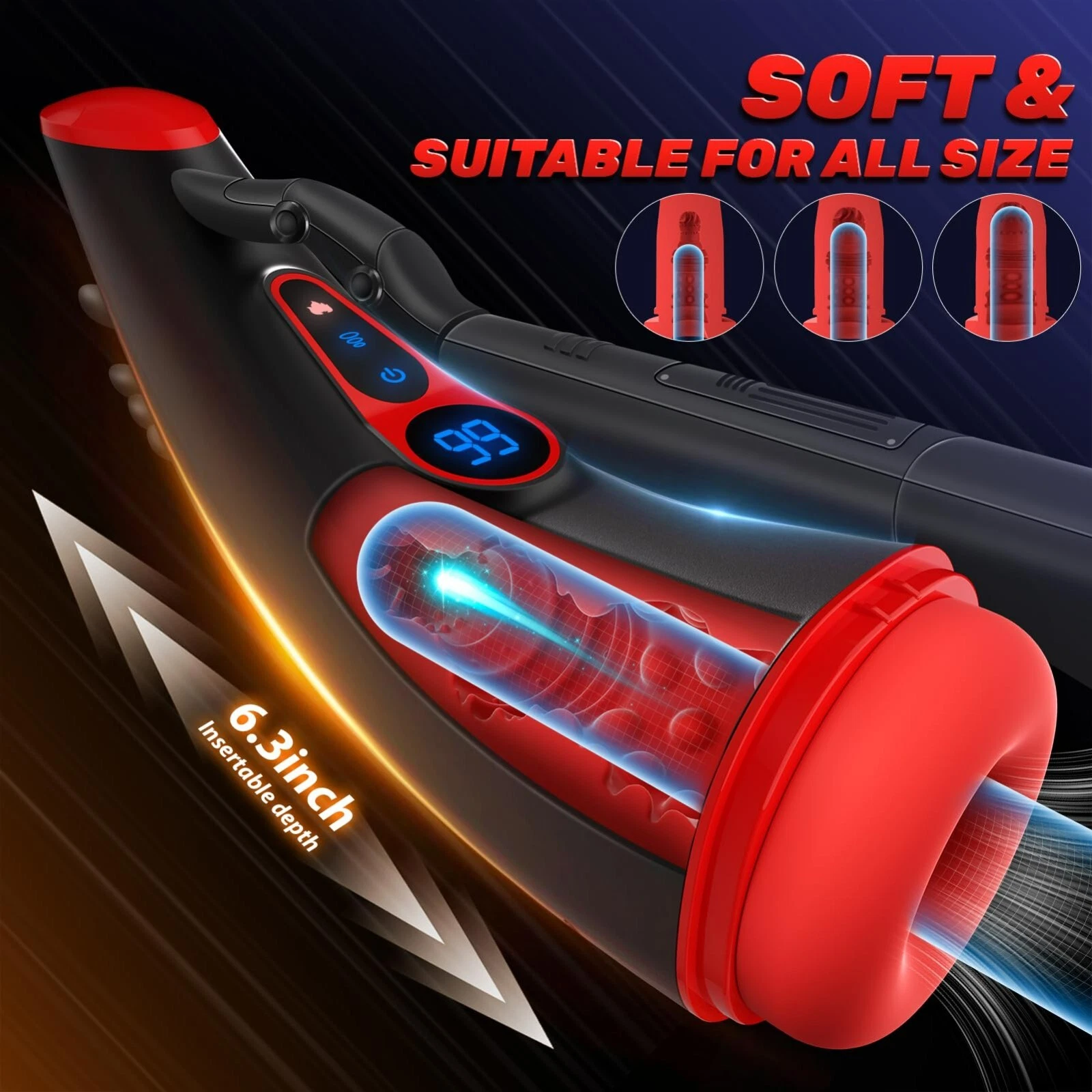 【Discreet Delivery】Male Masturbaters Automatic HandsFree Telescopic Cup Sucking Stroker