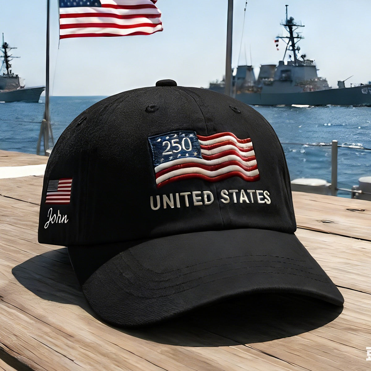 ✨✨Two items with free shipping Proud to Be American-Personalized 250th Anniversary Commemorative Cap
