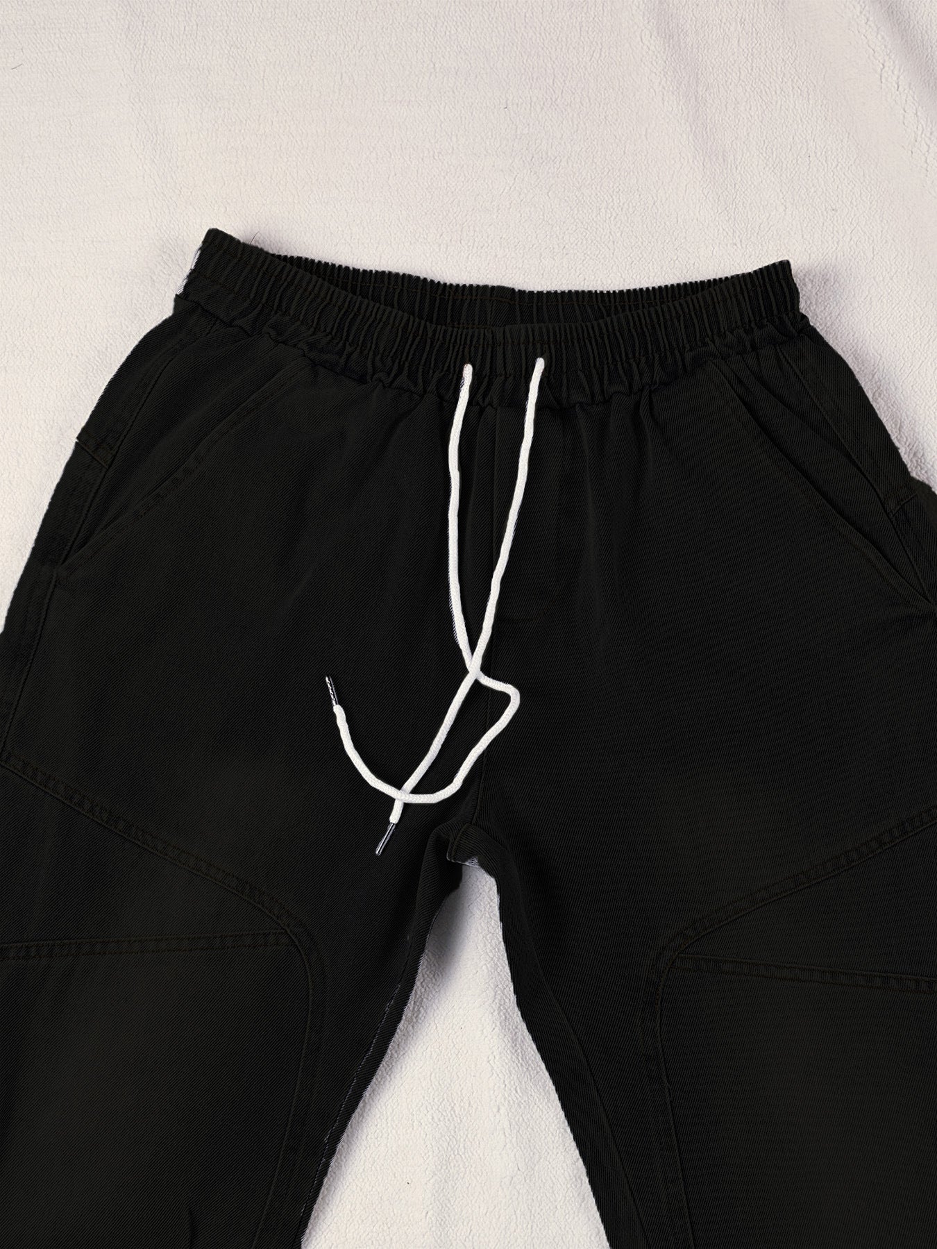 🎈🎈Trendy Men's Patchwork Denim Elastic Waist Jogger Harem Pants