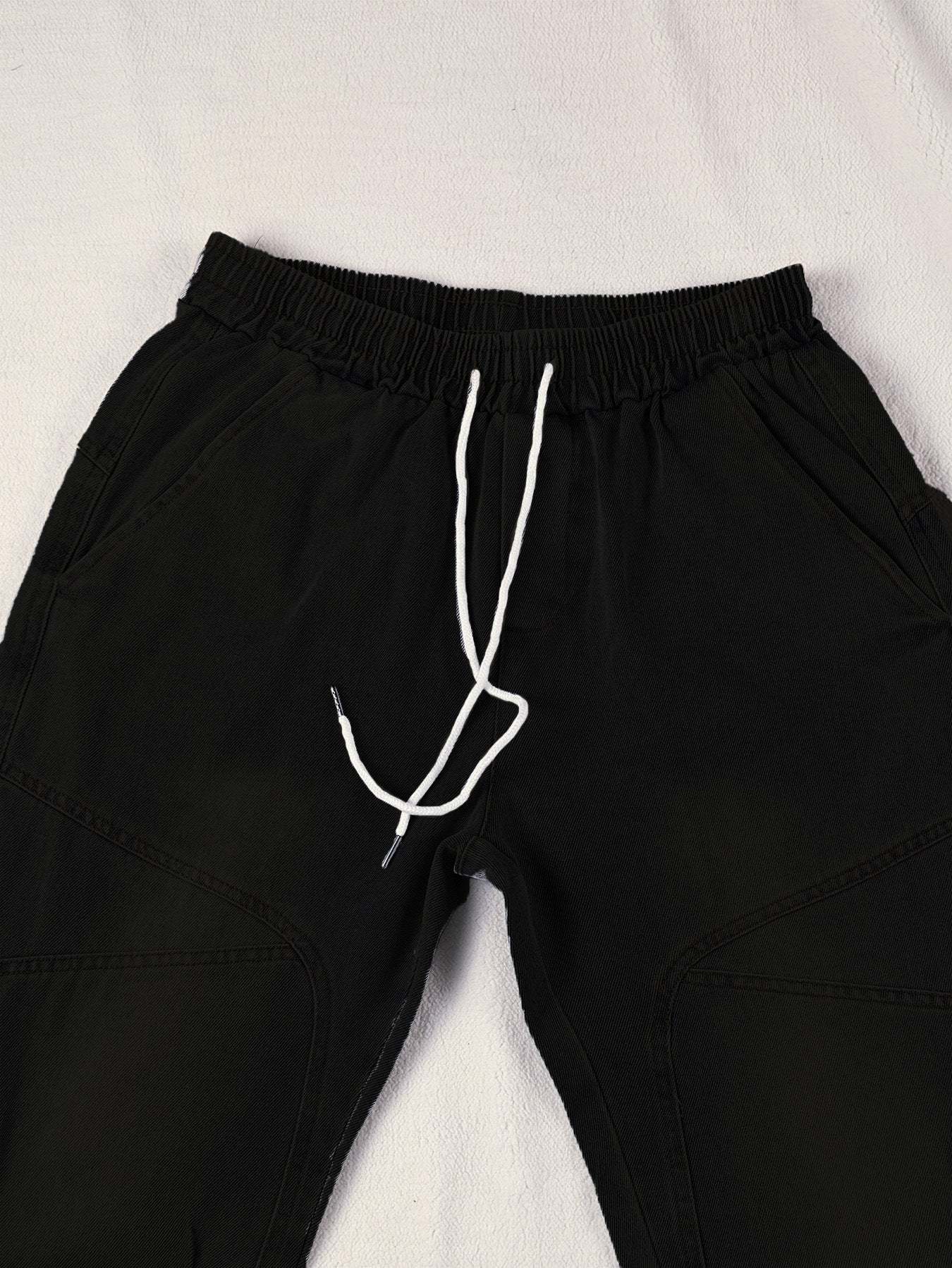 🎈🎈Trendy Men's Patchwork Denim Elastic Waist Jogger Harem Pants