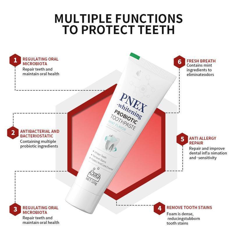 PNEX -whitening [Triple Whitening] Probiotic Whitening , Free of Fluoride, Hydroxyapatite, Anti plaque, Oral Health Management ap24 toothpaste Brightening