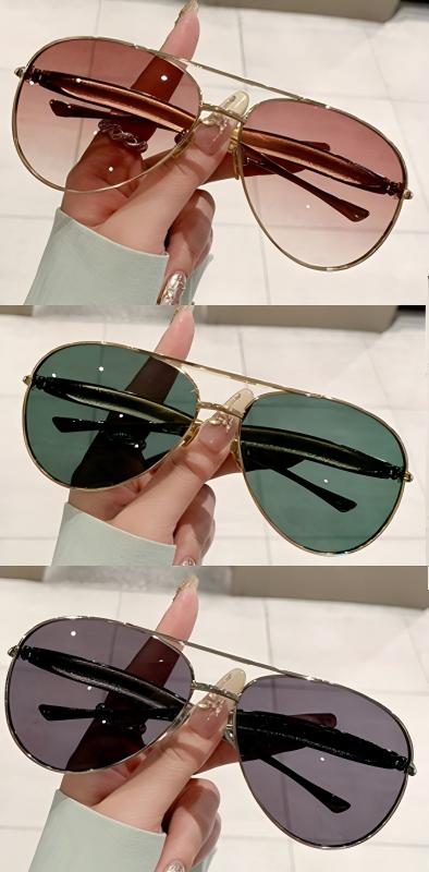 🔥Lastday 49%OFF Toad-shaped Metal Sunglasses ✨ Retro No-makeup Essential High-end Women's Street Style Sunglasses