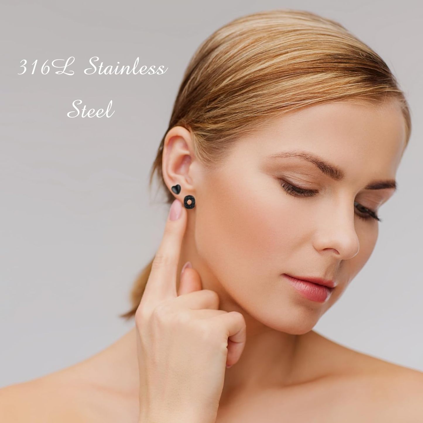 BBTO 24 Pairs Stud Earrings Crystal Pearl Earring Set Ear Stud Jewelry for Women Men