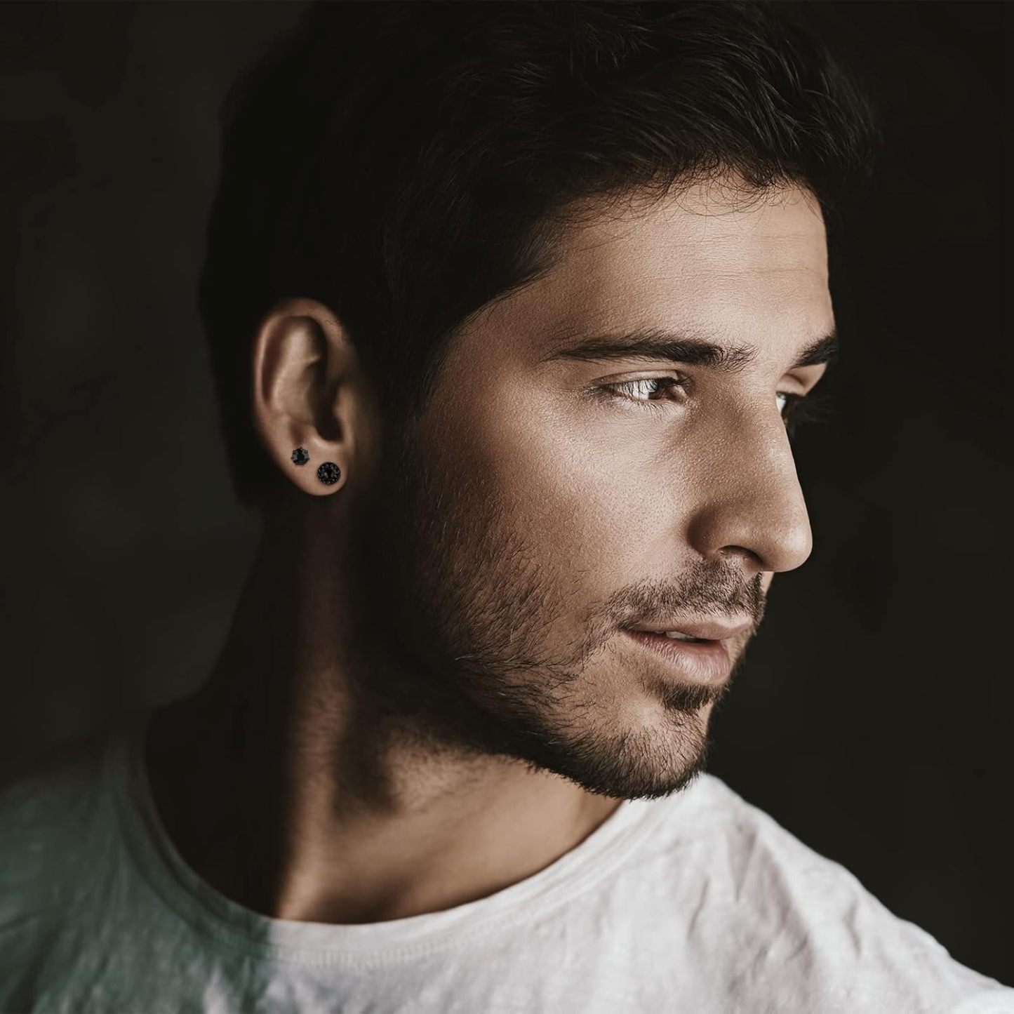 BBTO 24 Pairs Stud Earrings Crystal Pearl Earring Set Ear Stud Jewelry for Women Men