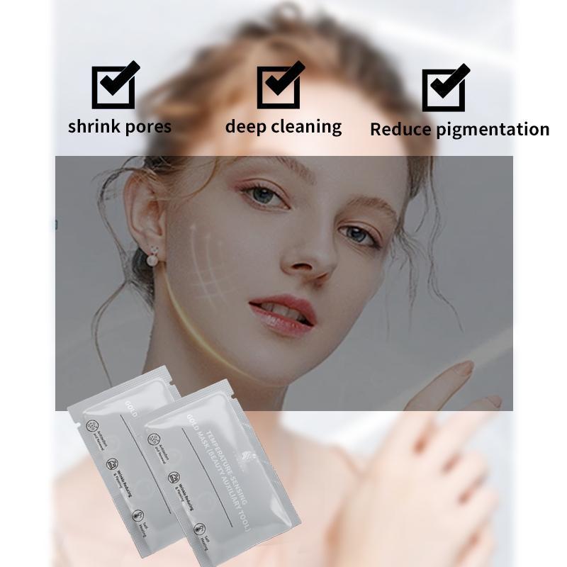 YUWEHA Hyaluronic Acid Moisturizing Self-Heating Gold , Hydrating, Refreshing, and Nourishing. collagen face mask girl Deep Cleansing Mask Foam