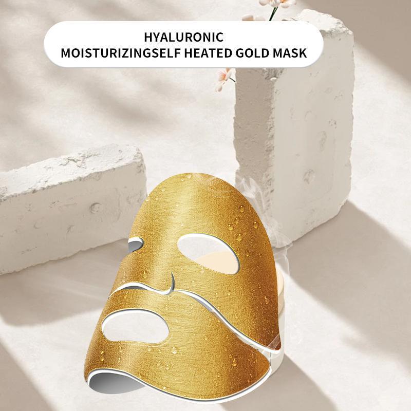 YUWEHA Hyaluronic Acid Moisturizing Self-Heating Gold , Hydrating, Refreshing, and Nourishing. collagen face mask girl   Deep Cleansing Mask Foam