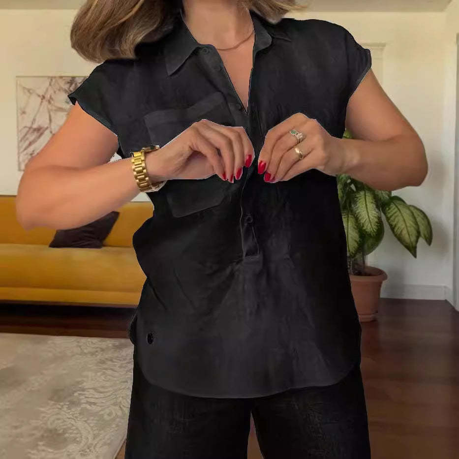 Last day 50%OFF🔥Women's Summer Linen Casual Shirt Wide-Leg Pants Two-Piece Suit(Buy 2 Free Shipping)