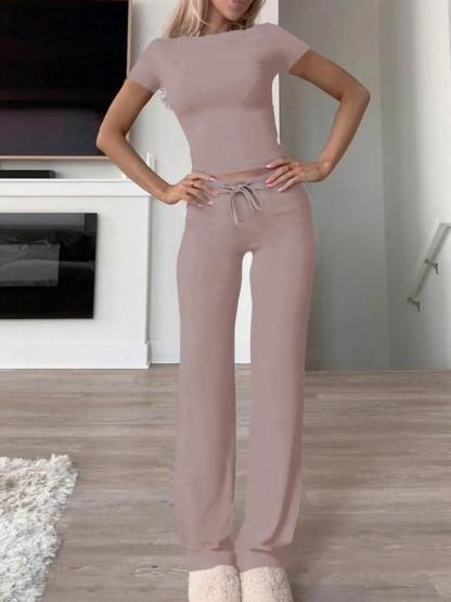 ✨✨Buy 2 PCS for free shipping 👚 Women's Solid Modal Loungewear Set - Comfy Two-Piece
