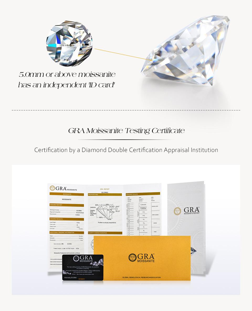 Eternity D VVS1 Color Synthetic Round Moissanite Rings for Wome 925 Sterling Silver Engagement Wedding Classic Rings Party Gift Fine Jewelry New R261, Elegant Engagement Ring, Engagement Rings Summervibes summerwins