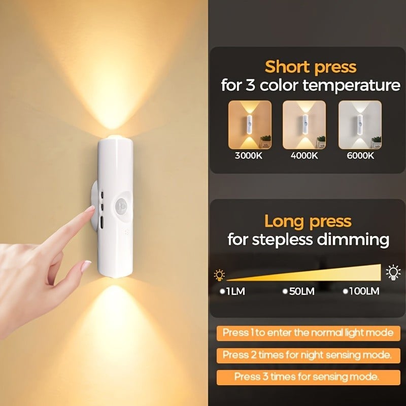 🔥Sale - Rechargeable Smart LED Motion Sensor Ambient Light